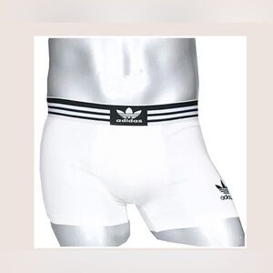 Adidas Mens 3 Pack‎ Boxer Briefs Stretch Underwear White Color XL slim fit